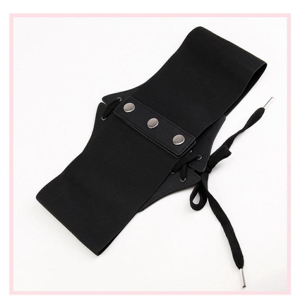 Corset Style Waist Belt In Light Brown - Picture 5 of 7